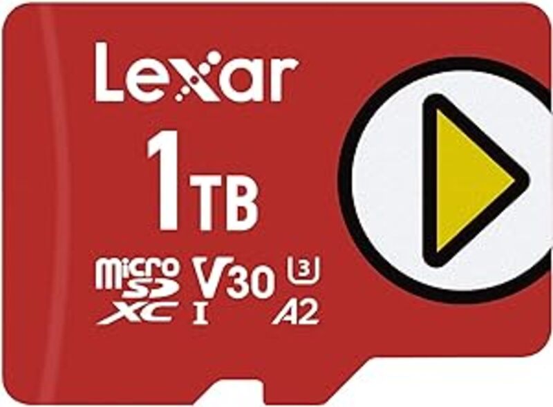 LEXAR PLAY 1TB MICROSDXC UHS-I CARDS, UP TO 150MB/S READ C10 A2 V30 U3